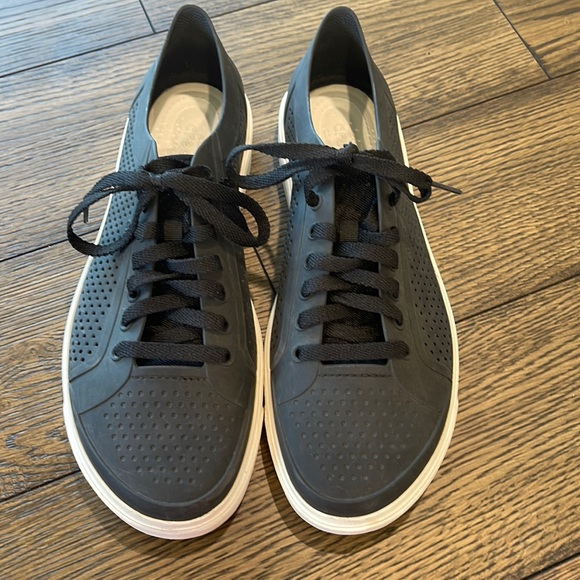 CROCS Other - Crocs Shoes Men Navy Blue Citilane Roka Court Casual Low Top Size 11